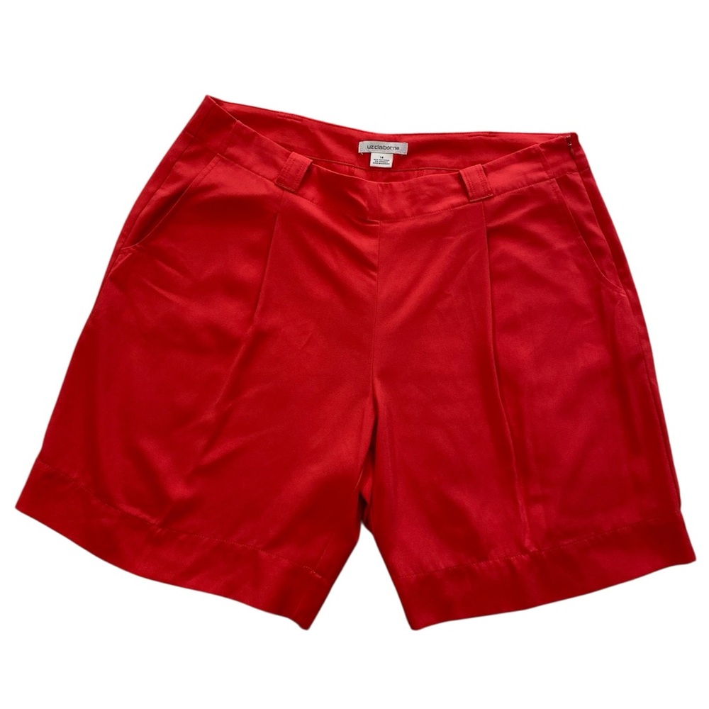 Liz Clairborne Vibrant Red Shorts with Classic Design 14